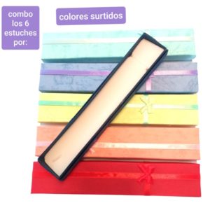 estuches para pulseras.mjc103.precio por 6 unidades .surtidos .