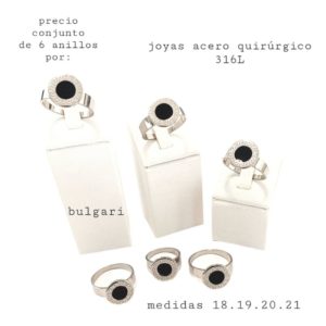anillos.mx1028.04.precio conjunto por 6 anillos surtidos.sin elección.no incluye exhibidores.