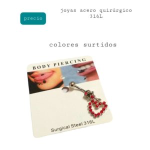 piercings.precio por unidad colores surtidos sin elección.