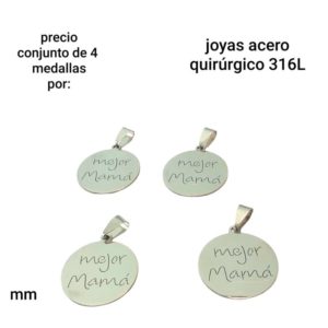 dijes mm.precio conjunto de 4 dijes