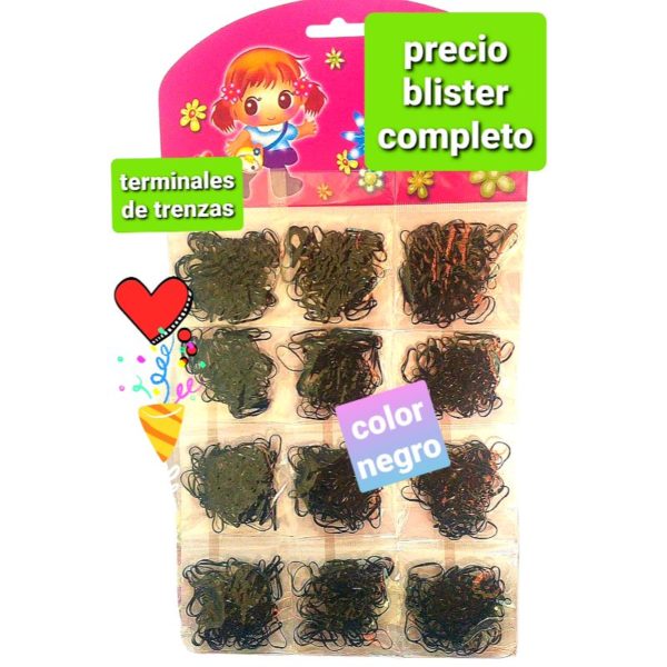 terminales de trenzas chica.MM4K.precio blister completo