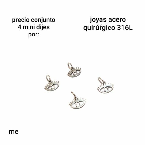 dijes me.precio conjunto de 4 unidades