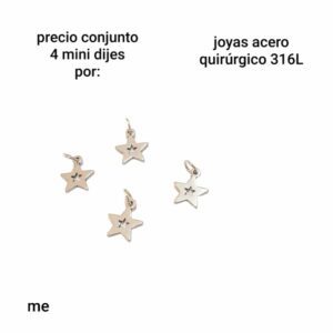 dijes me.precio conjunto de 4 unidades