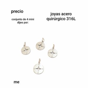 dijes me.precio conjunto de 4 unidades