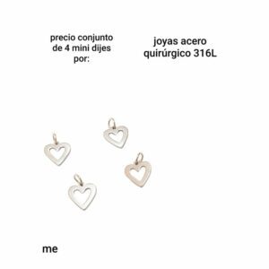 dijes me.precio por 4 unidades