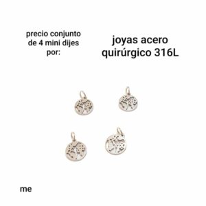 dijes me.precio conjunto de 4 unidades.