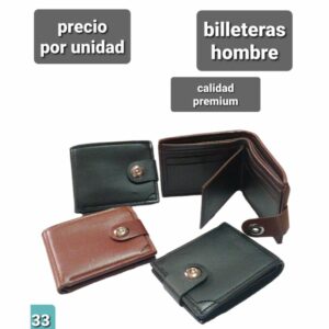 billeteras.precio por unidad.colores surtidos sin elección.