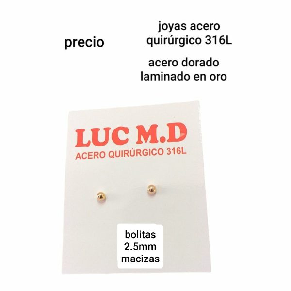 aros bolitas 2.5mm