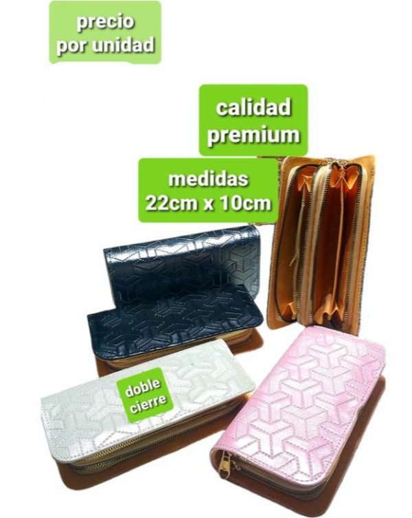 billeteras.102. precio por unidad.colores surtidos sin elección.