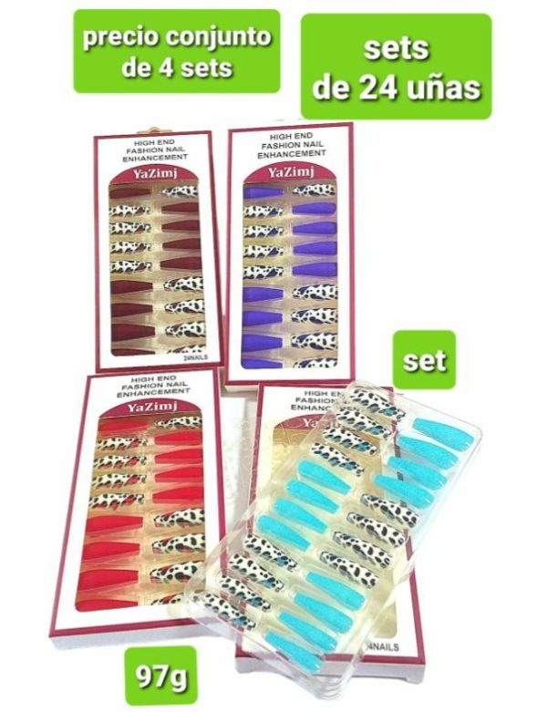 uñas.97G.precio conjunto de 4 sets.surtidos sin elección.