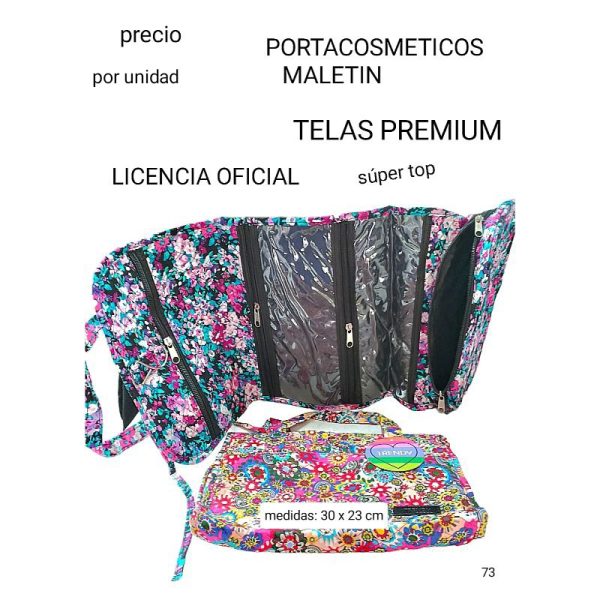 Portacosméticos.73.precio por unidad.colores surtidos.sin elección