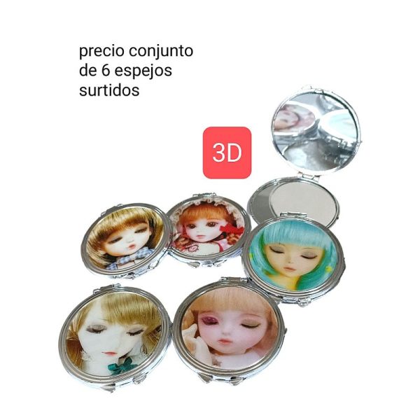 Conjunto de 6 espejos surtidos.ver foto.
