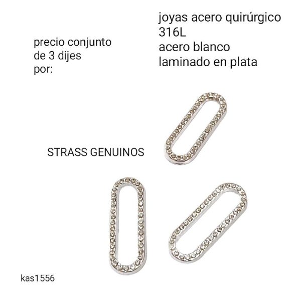 Kas1556.precio conjunto de 3 dijes