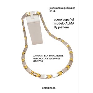 Gargantilla acero español.
