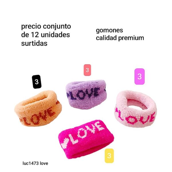 Luc 1473 LOVE.precio conjunto de 12 unidades surtidos ver foto