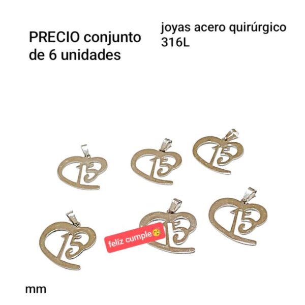 PRECIO conjunto de 6 dijes