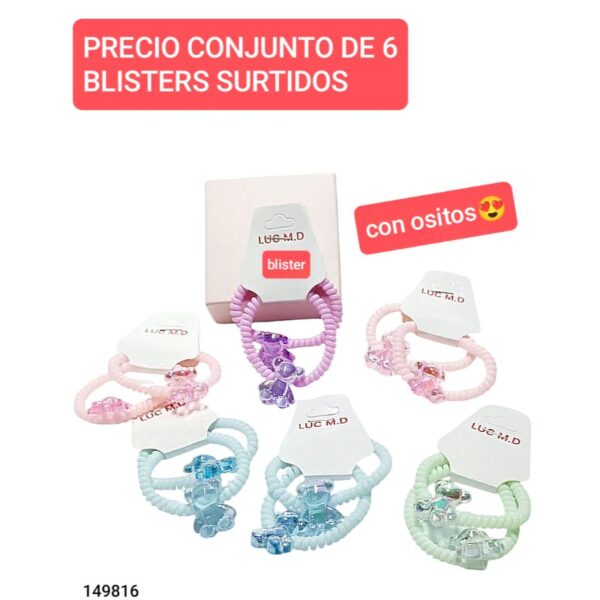 149816.precio conjunto de 6 blisters surtidos