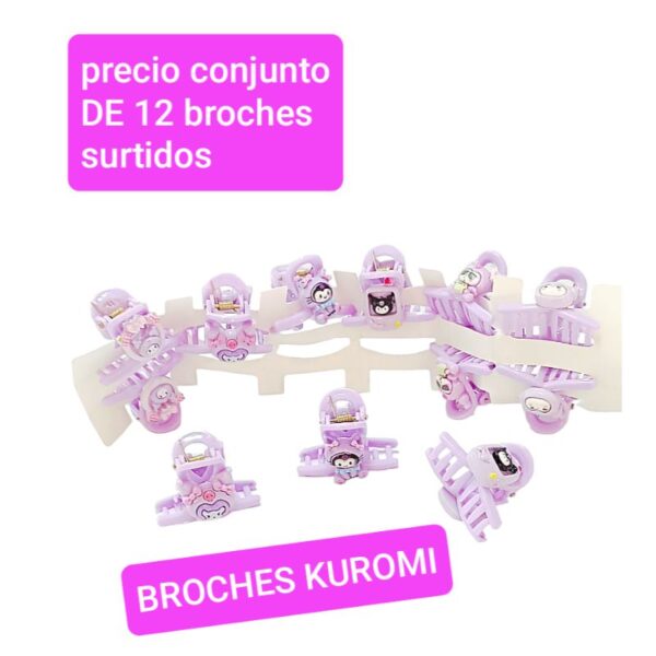Precio conjunto de 12 broches surtidos