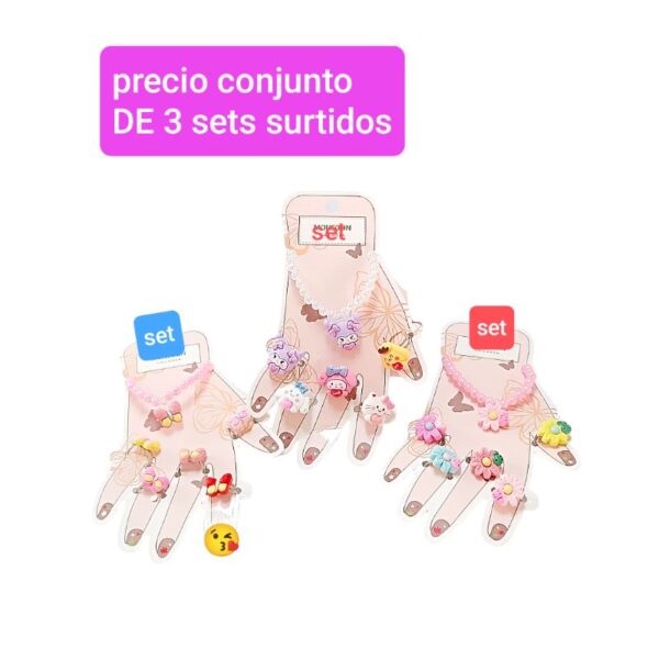 Precio conjunto de 3 sets surtidos