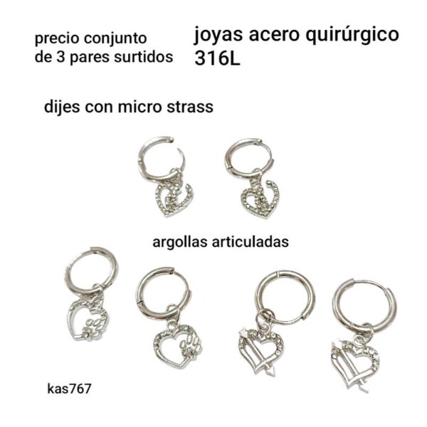 Kas 767.precio conjunto de 3 pares surtidos