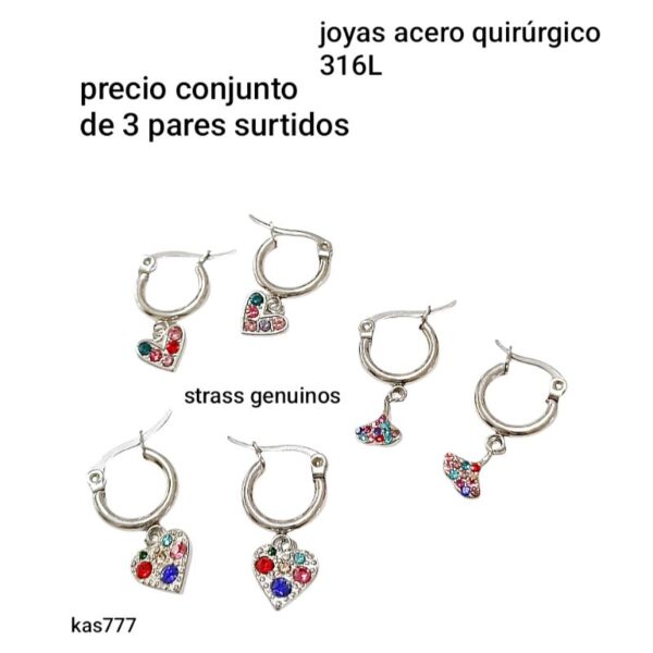 Kas 777.precio conjunto de 3 pares surtidos