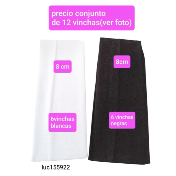 Luc155922..precio conjunto de 12 vinchas