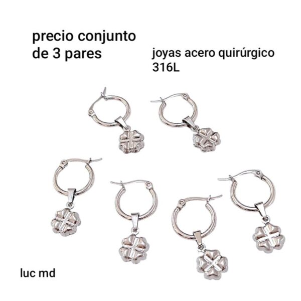 Aros luc md.precio conjunto de 3 pares