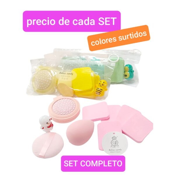 Precio de cada set completo colores surtidos