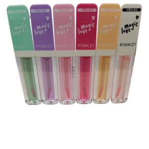 6 unidades de brillo labial mágico/ sin elección de colores/