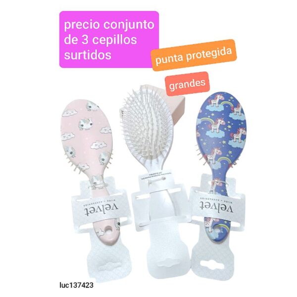 Luc137423.precio conjunto de 3 cepillos surtidos