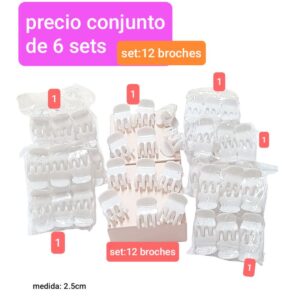 Precio conjunto de 6 sets