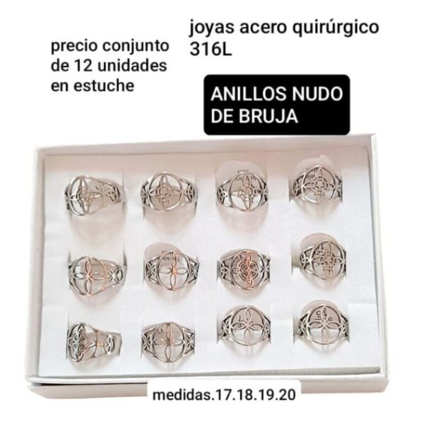 Precio conjunto de 12 anillos surtidos