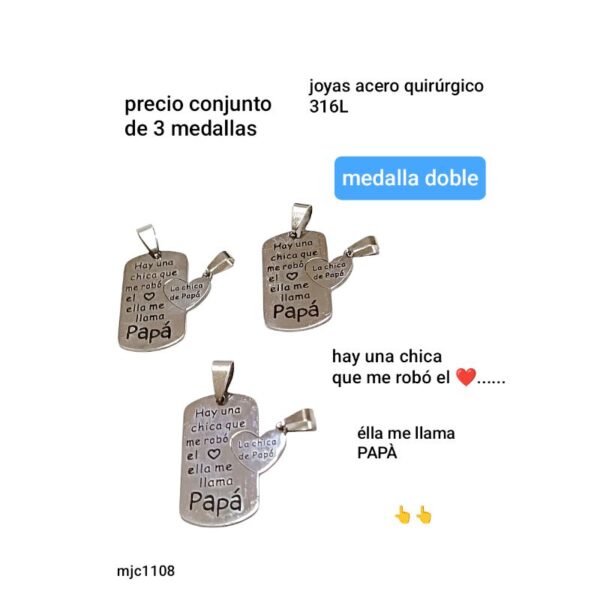 Mjc1108.precio conjunto de 3 dijes