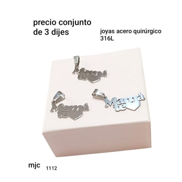 Mjc1112.precio conjunto de 3 dijes