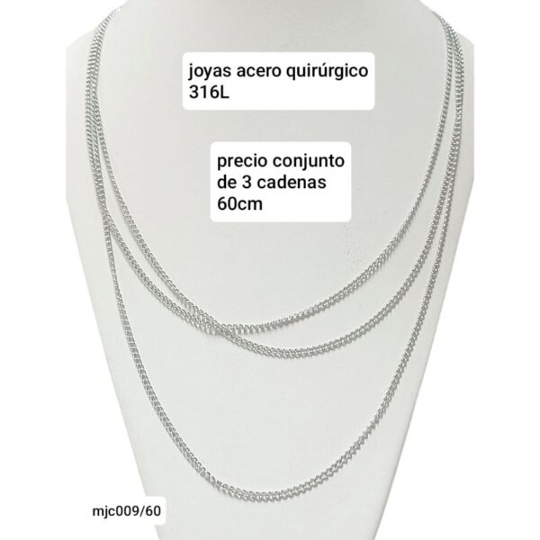 Mjc009/60.precio conjunto de 3 cadenas