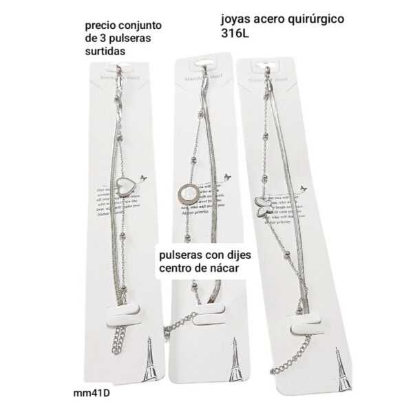 Mm41d precio conjunto de 3 pulseras surtidas