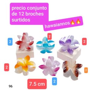 96.precio conjunto de 12 broches surtidos