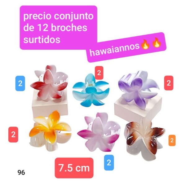 96.precio conjunto de 12 broches surtidos