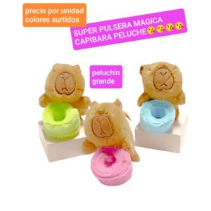 Pulseras capibaras màgicas.precio por unidad colores surtidos