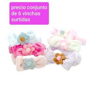 Precio conjunto de 6 vinchas surtidas