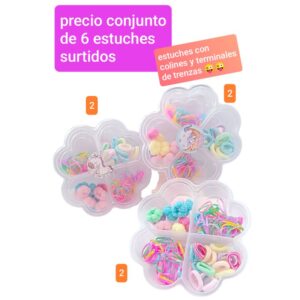 Precio conjunto de 6 estuches surtidos