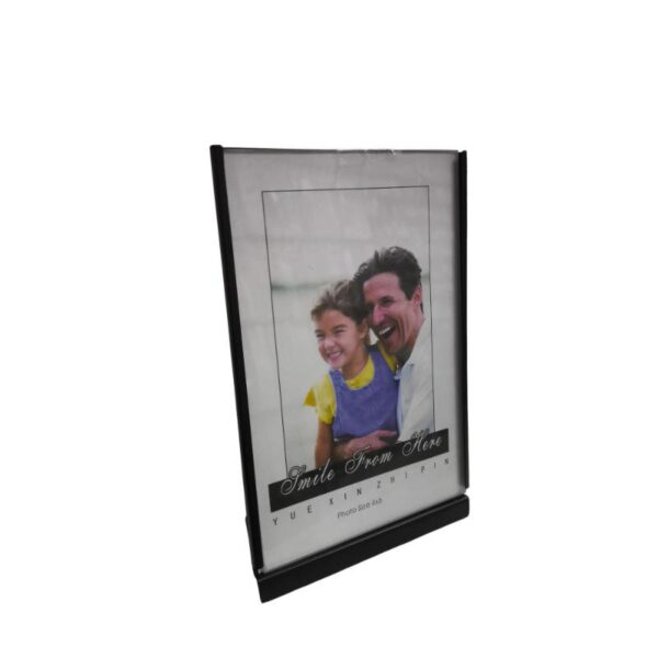 porta retrato mediano con base metálica