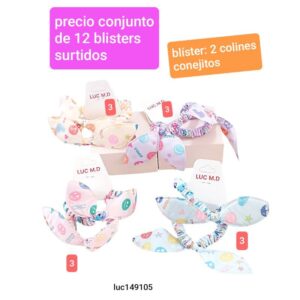 Colines conejitos LucMD 149105. Conjunto de 12 blisters.