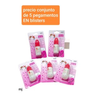 Precio conjunto de 5 pegamentos con blisters