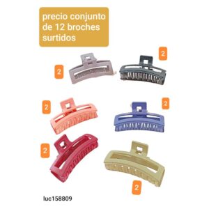 Luc158809.precio conjunto de 12 broches surtidos