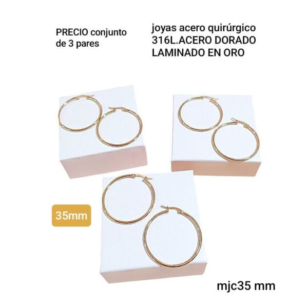 Mjc35mm.precio conjunto de 3 pares