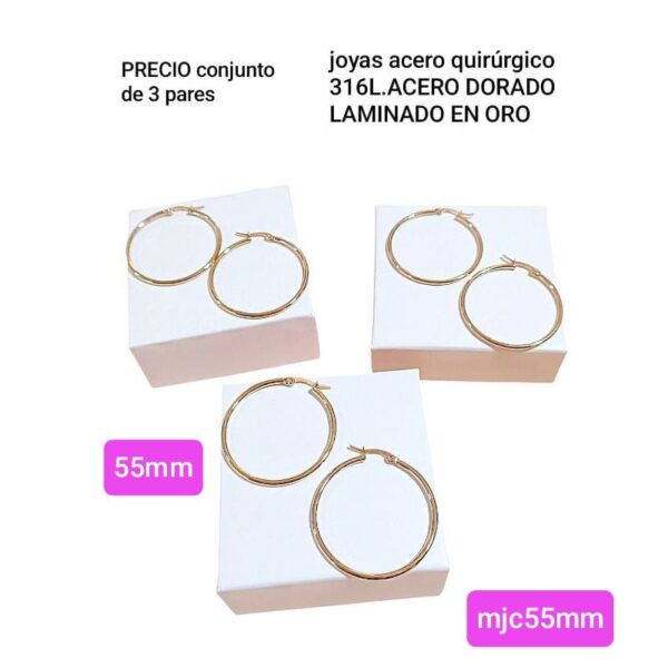 Mjc55mm.precio conjunto de 3 pares
