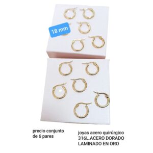 Precio conjunto de 6 pares 18 mm