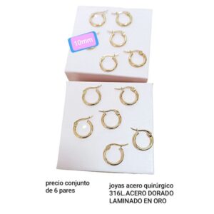 Precio conjunto de 6 pares 10 mm