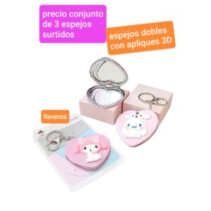 Precio conjunto de 3 espejos surtidos